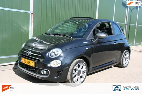 Fiat 500 C 1.0 Hybrid Sport, AIRCO, NAVIGATIE, HALF LEER.